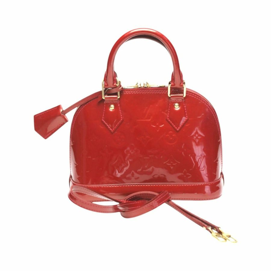 路易威登 LOUIS VUITTON 手提包 2WAY 包 Monogram Alma BB Vernis M90174 紅色-1
