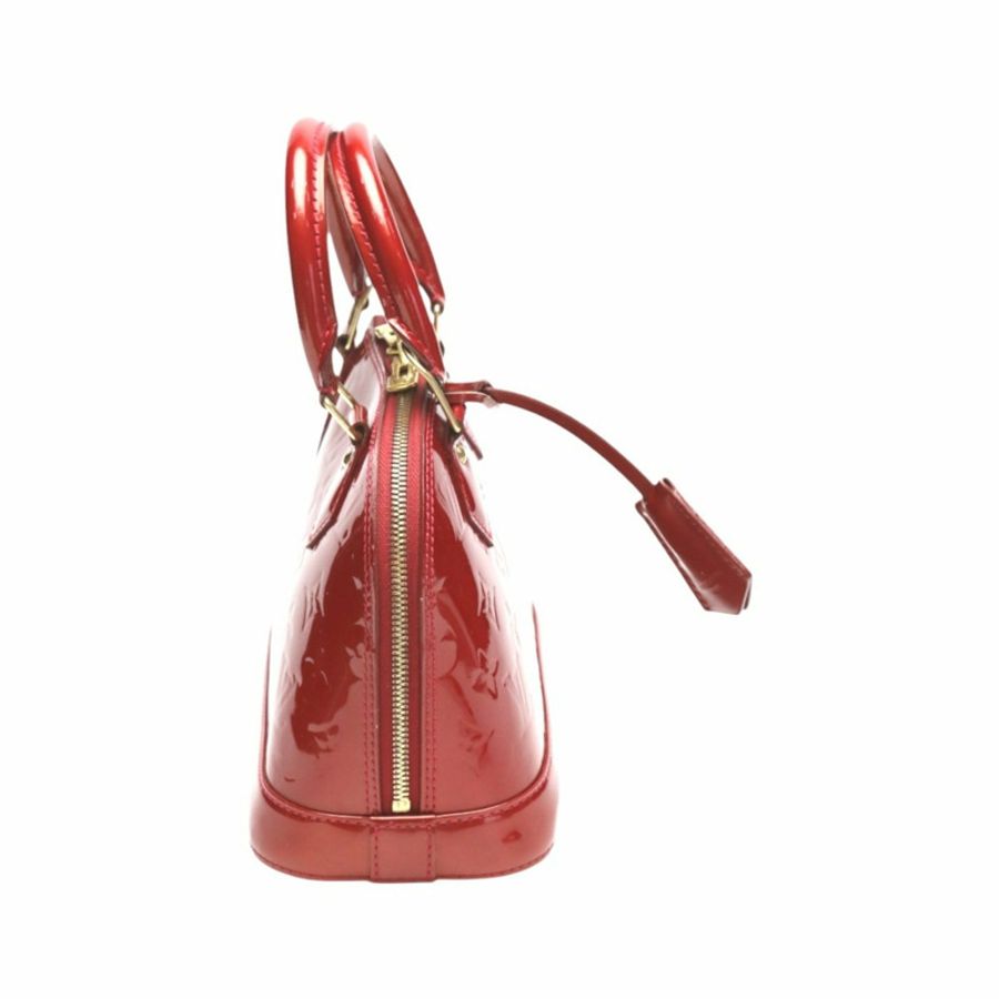 路易威登 LOUIS VUITTON 手提包 2WAY 包 Monogram Alma BB Vernis M90174 紅色-3