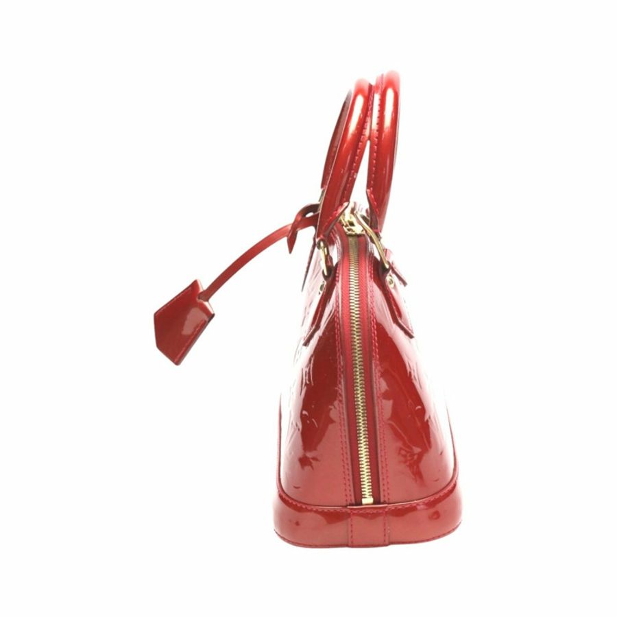 路易威登 LOUIS VUITTON 手提包 2WAY 包 Monogram Alma BB Vernis M90174 紅色-4