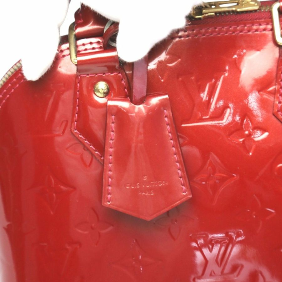 路易威登 LOUIS VUITTON 手提包 2WAY 包 Monogram Alma BB Vernis M90174 紅色-10