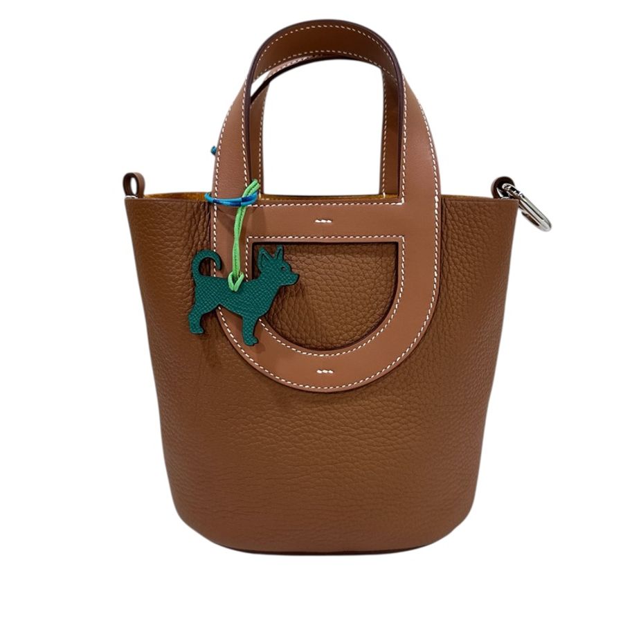 Hermès In-The -Loop 18 T/C СКАВ Gold/Gold 金棕色銀扣-0