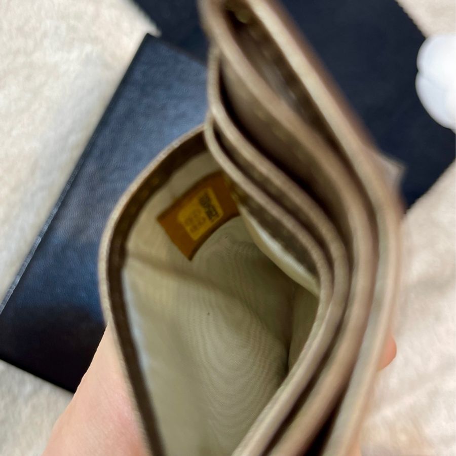Chanel 經典限量 菱格紋 古銅金 康朋 名片夾 信用卡夾-28