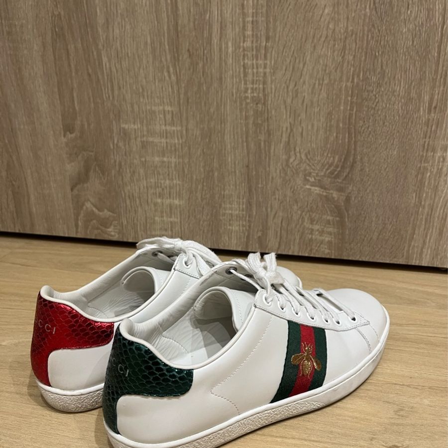 Gucci 蜜蜂小白鞋 38號-2