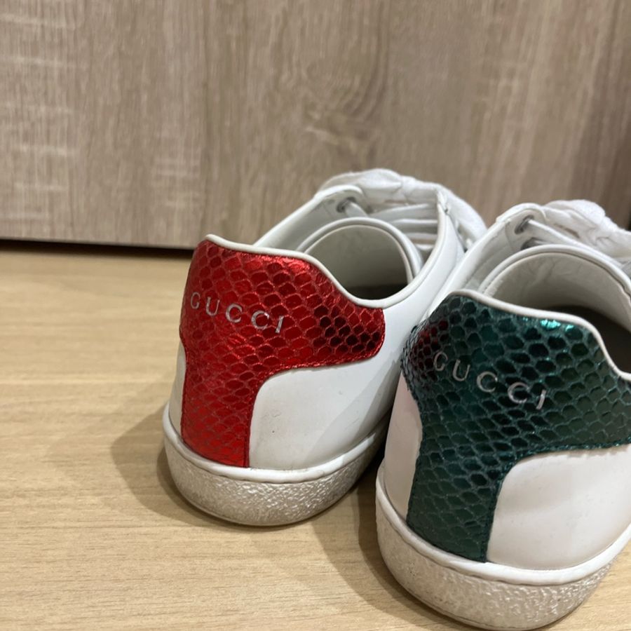 Gucci 蜜蜂小白鞋 38號-4