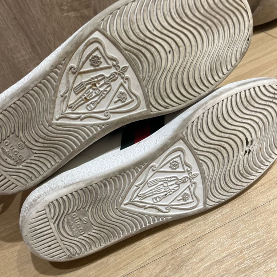 Gucci 蜜蜂小白鞋 38號-5
