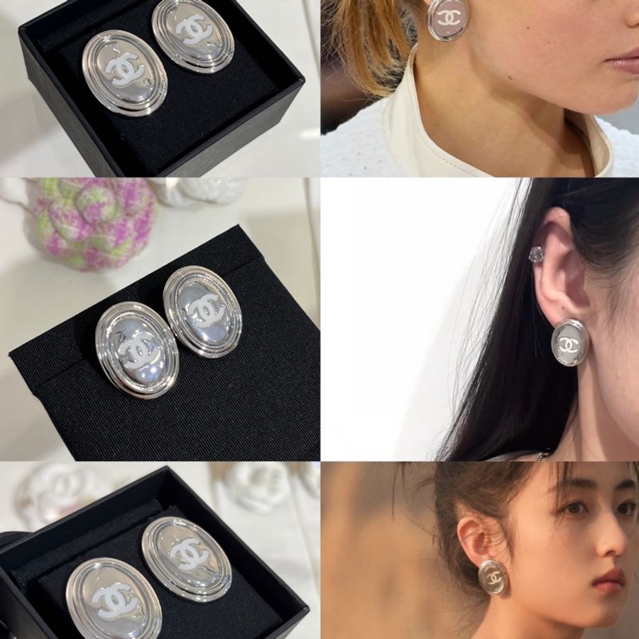 Chanel 25S 鏡面耳環-1