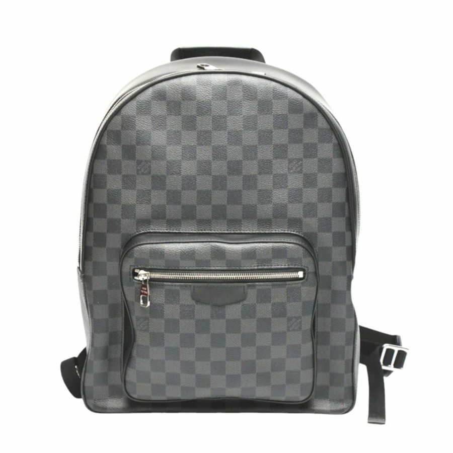 路易威登 LOUIS VUITTON 背包/背包 Josh Damier Graphite 背包帆布 N41473-0