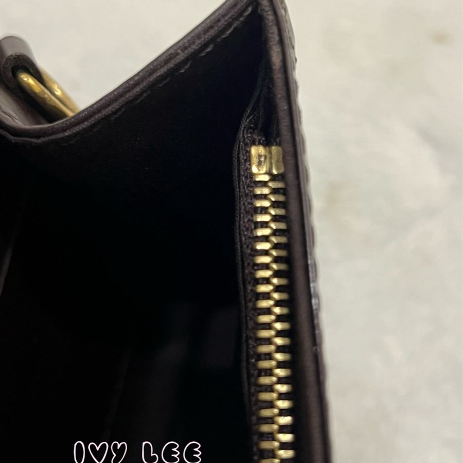 LOUIS(缺貨中、勿下單) VUITTON Vernis Belaire M93613 單肩包 金鏈條 斜背包 紫紅色漆皮正品 二手精品-4