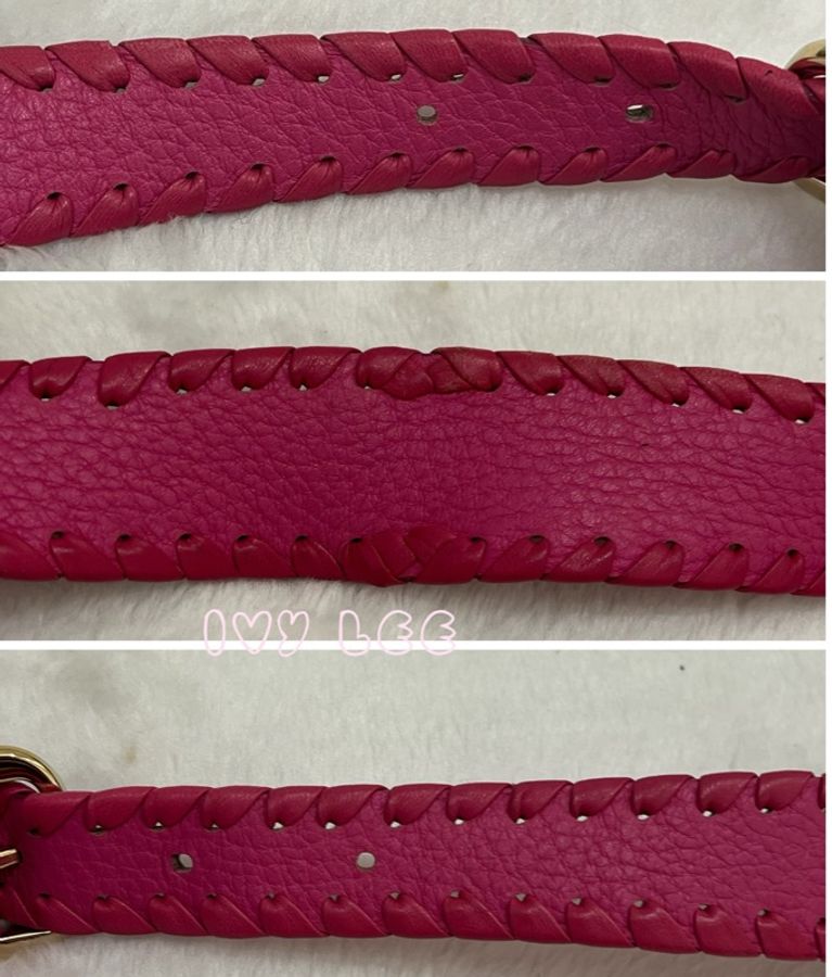 LOEWE Granada Anagram 單肩包 手提包 桃粉皮革 正品 二手精品-13