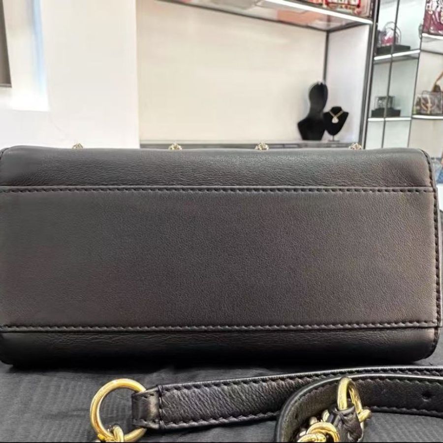 Fendi peekaboo 滿天星小貓包 黑色金扣小號 19*16 98新配件塵袋-5