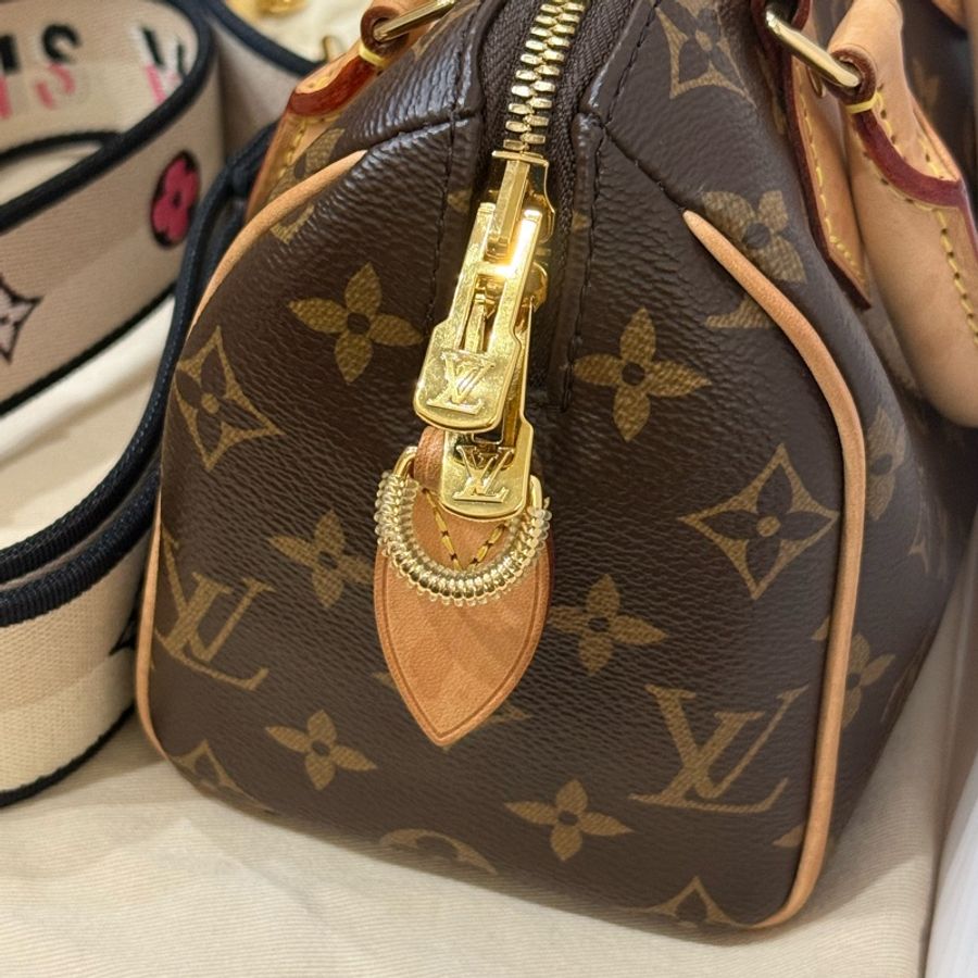 Louis VUITTON speedy 20老花&寛肩帶&芯片款-1