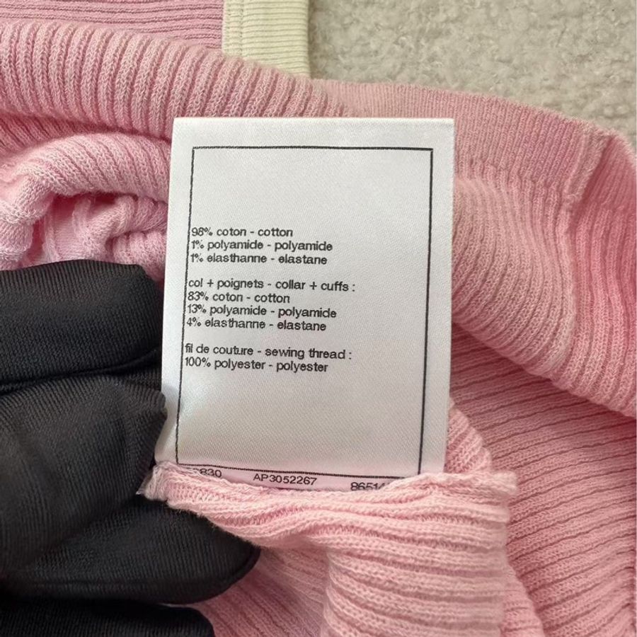 Chanel 2025最新春夏棉質淡淺粉紅T-Shirt Size 38-5