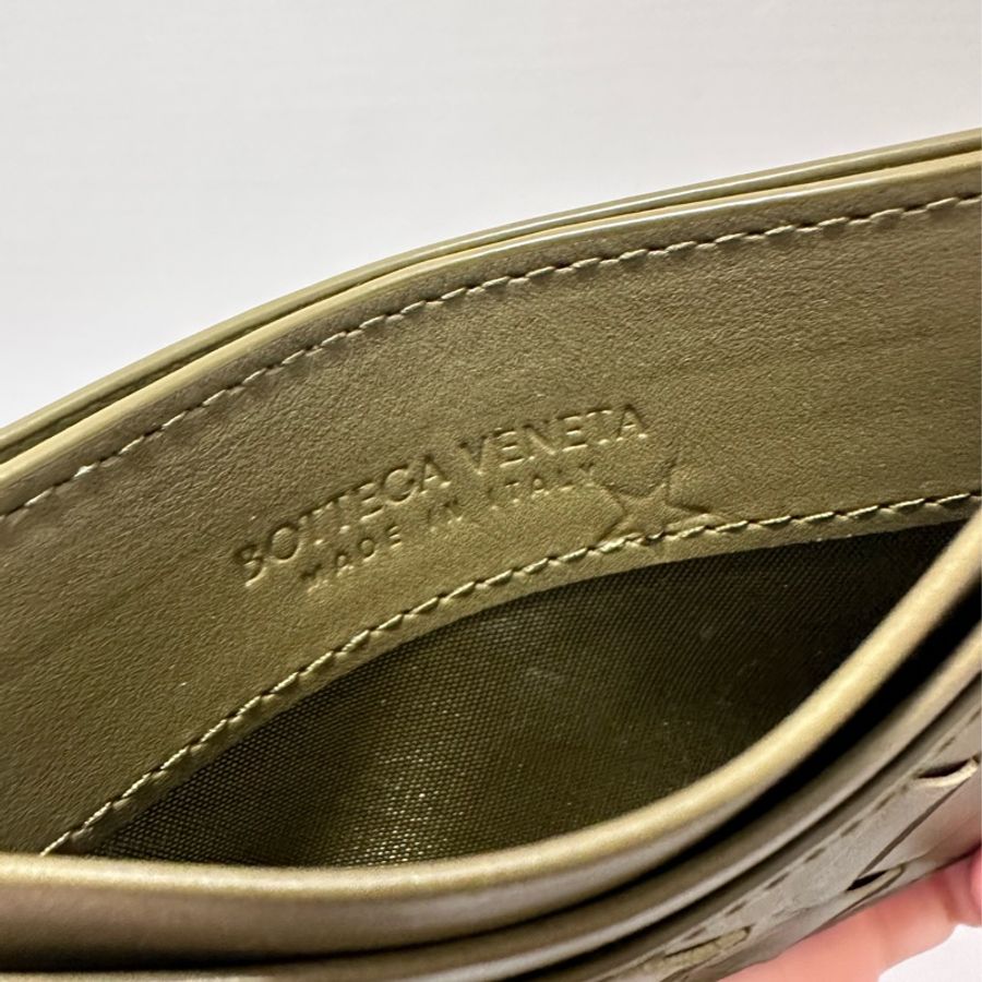 BV Bottega Veneta茶褐色卡夾-5