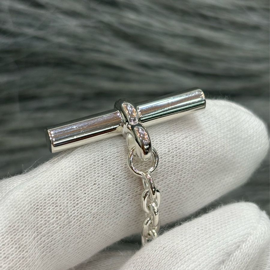 HERMES Farandole d’ancre 純銀 925 豬鼻子 手鍊 手環-6