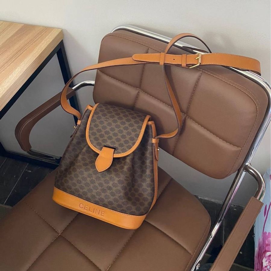 CELINE 思琳 賽琳 Vintage 中古 古董包 斜背包 Macadam 老花-0