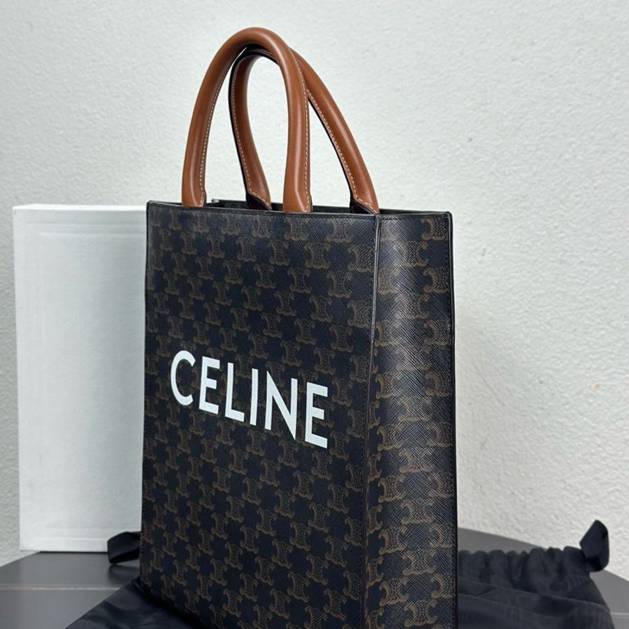閒置 CELINE賽琳 竪款經典老花托特-4