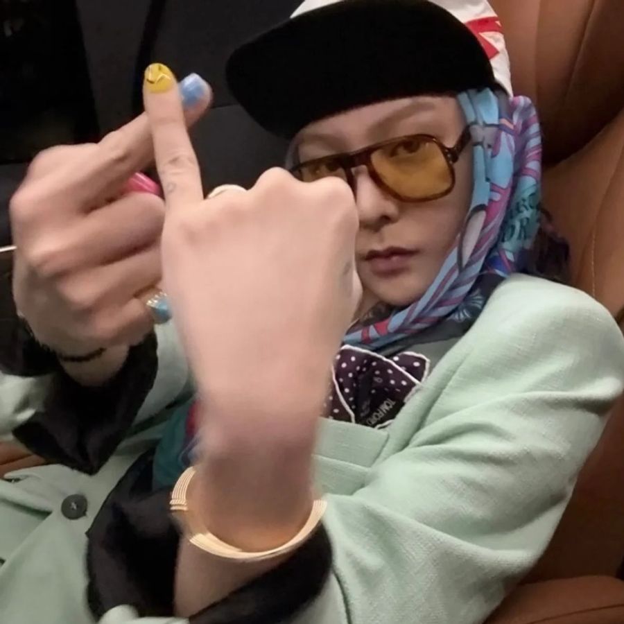 CHROME HEARTS 克羅心 g-dragon 志龍 GD 同款 絲巾 頭巾 圍巾 帽子 twilly 領巾-1