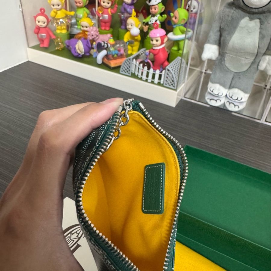 GOYARD NANO 鑰匙圈零錢包 剩下咖啡色-4