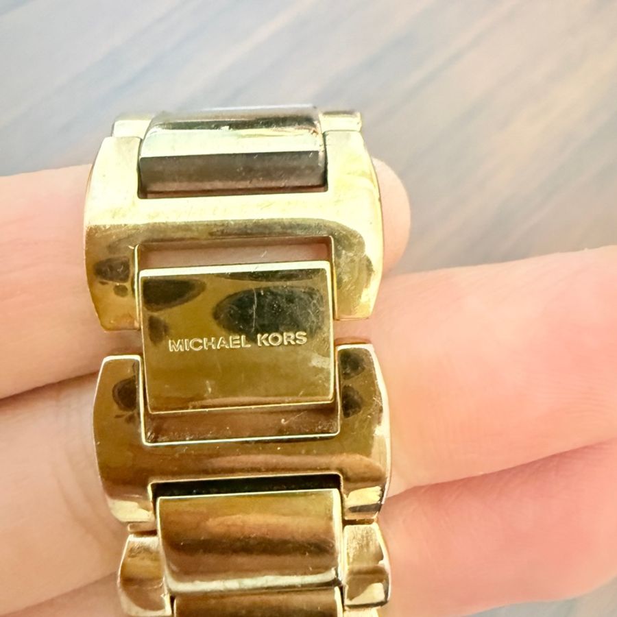 Mk錶面滿鑽金色錶-15