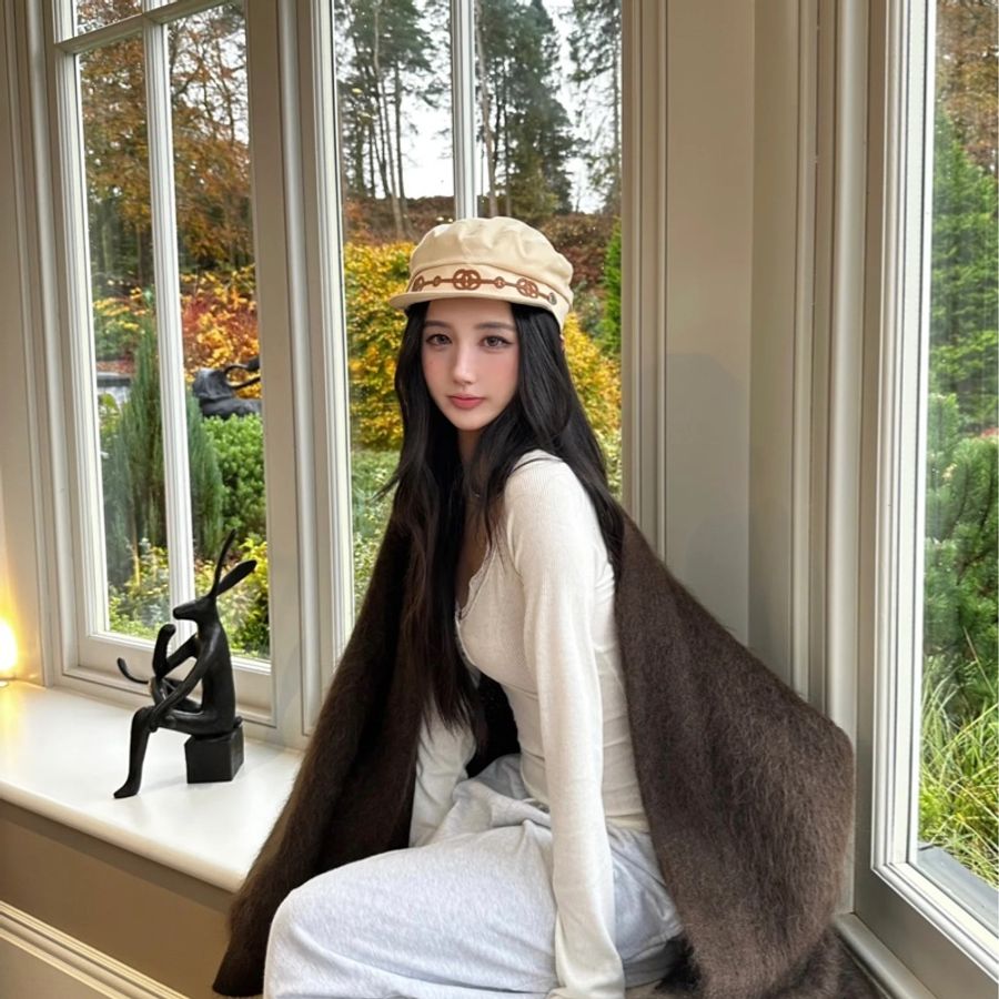 Hermes 愛馬仕 Cabourg Cliquetis 米色 報童帽 貝蕾帽 休閒帽 遮陽帽-13