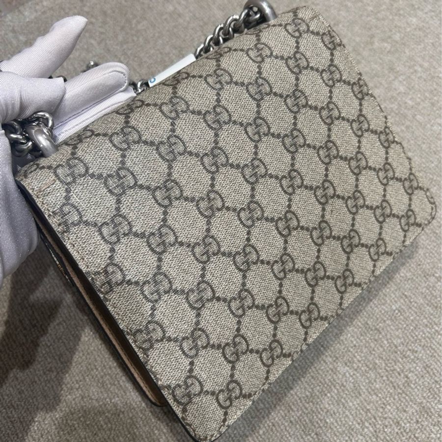 GUCCI 酒神卡其色小號-4