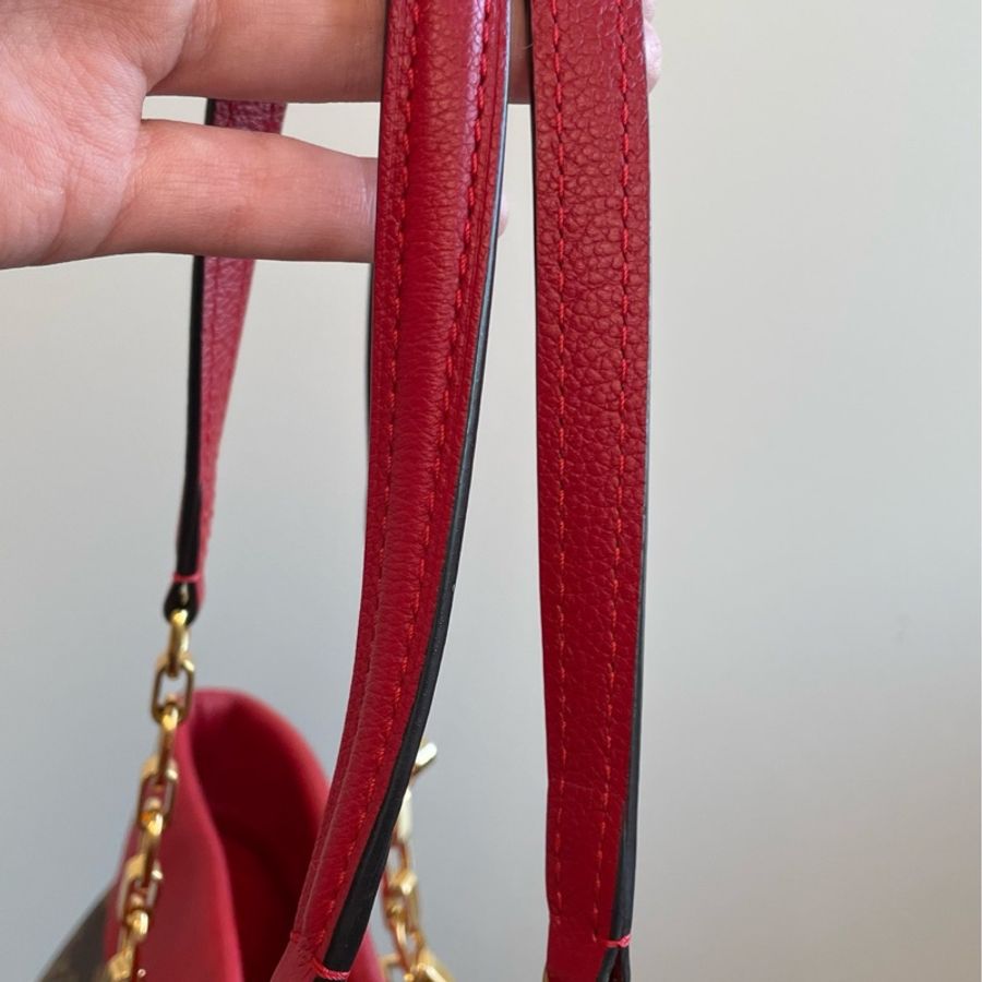 全新LV Pallas老花紅色tote bag-15