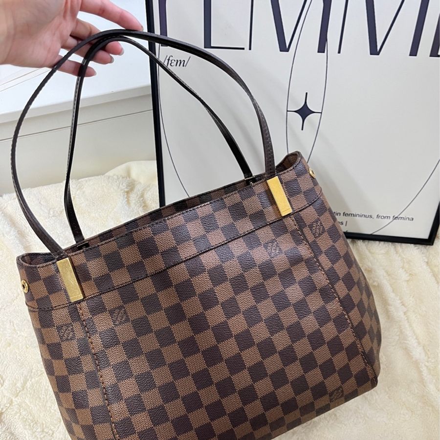 【現貨】Lv vintage tote bag 棋盤格 32cm-0