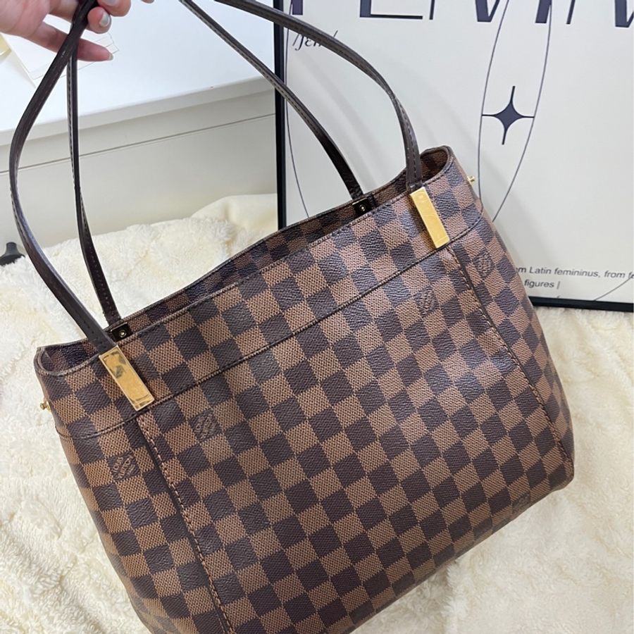 【現貨】Lv vintage tote bag 棋盤格 32cm-1