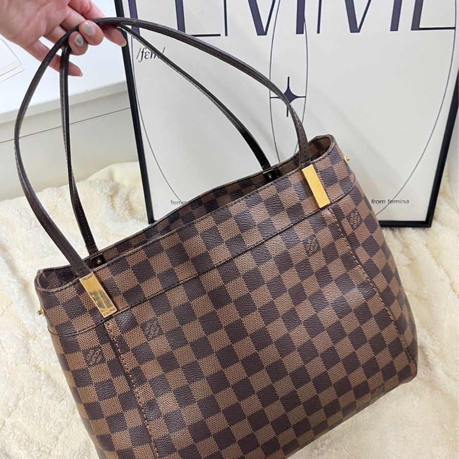 【現貨】Lv vintage tote bag 棋盤格 32cm-2
