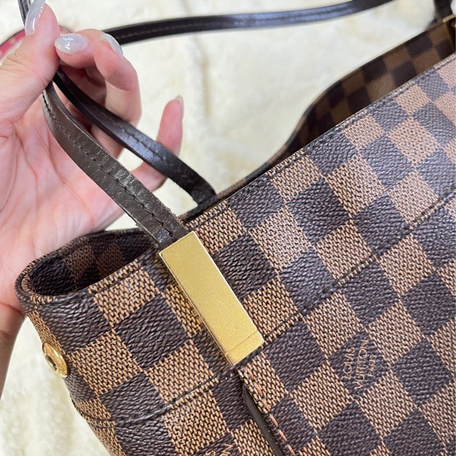 【現貨】Lv vintage tote bag 棋盤格 32cm-17