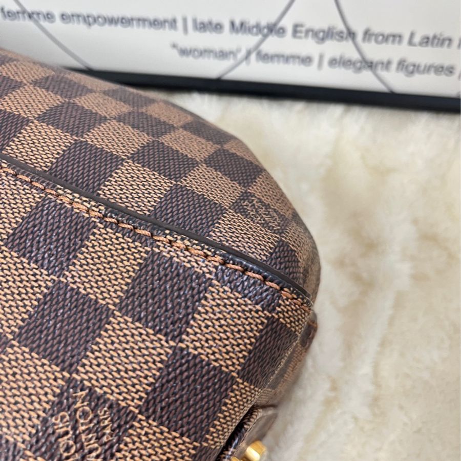 【現貨】Lv vintage tote bag 棋盤格 32cm-20