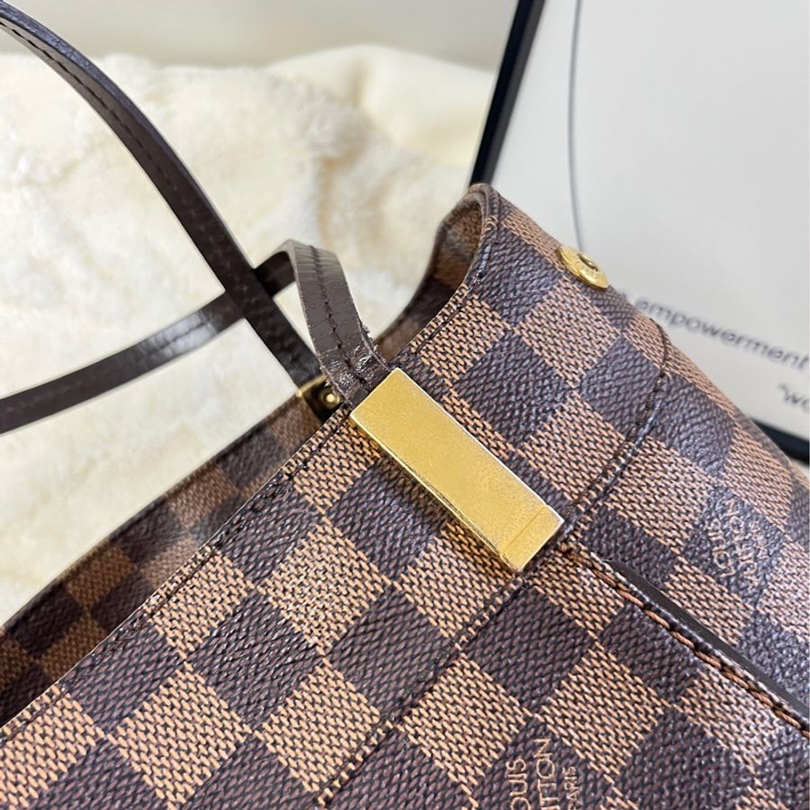 【現貨】Lv vintage tote bag 棋盤格 32cm-25