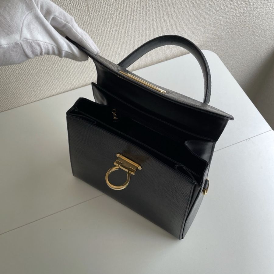Salvatore Ferragamo 菲拉格慕 蜥蜴皮 手提包 【稀有】-12