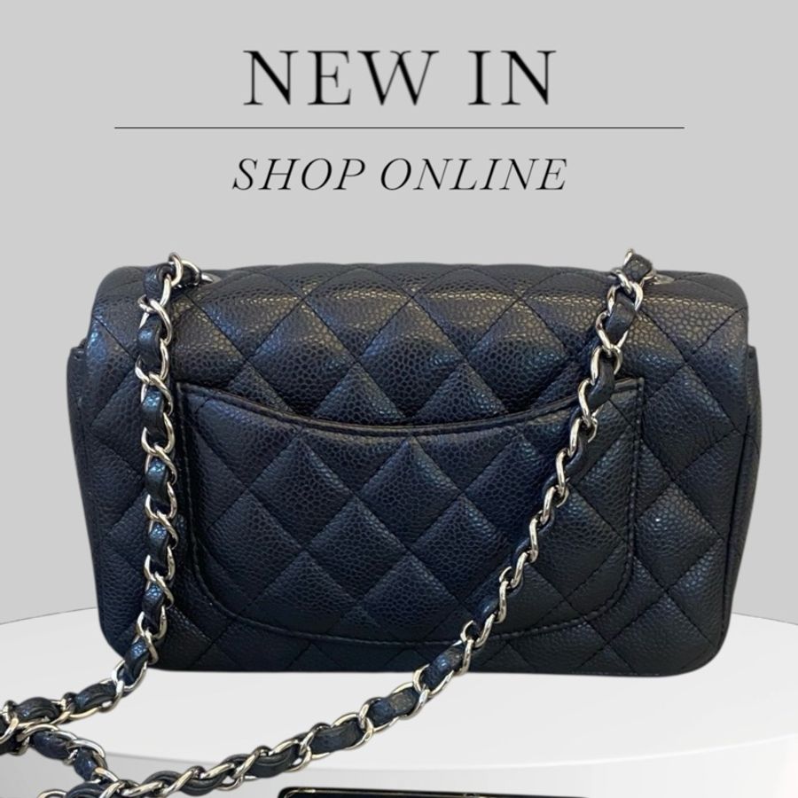 Chanel Caviar 20cm 大mini 銀扣-1