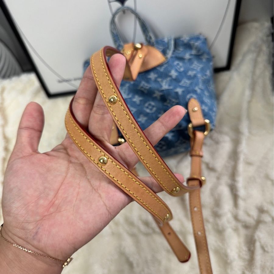 現貨Lv 牛仔書包仔 芯片版本 95%new-16