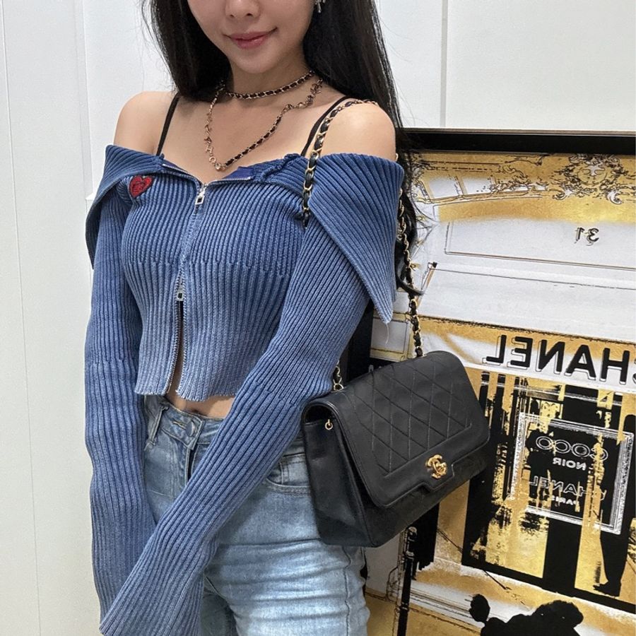 Chanel Vintage Flap shoulder bag-9