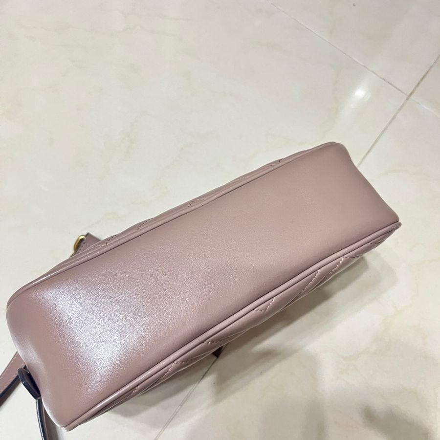 Gucci 古馳 粉色相機包-8
