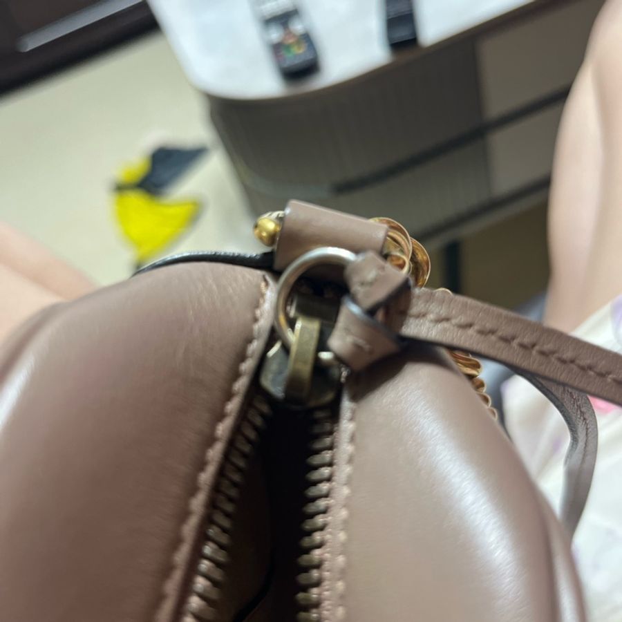 Gucci 古馳 粉色相機包-10