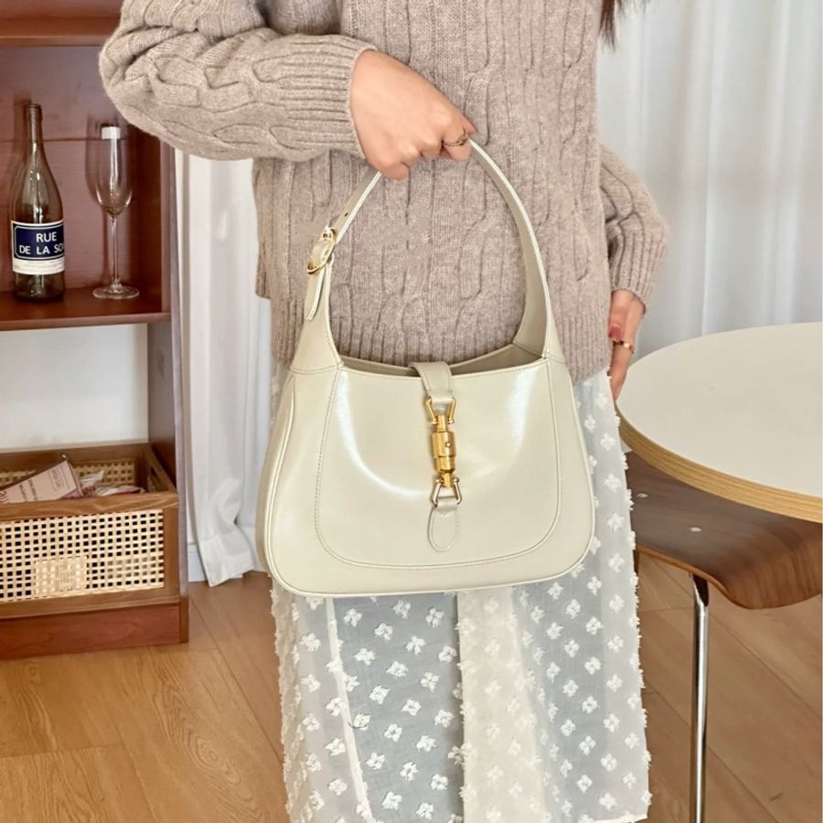 Gucci jackie1961小號全皮白色🤍-1