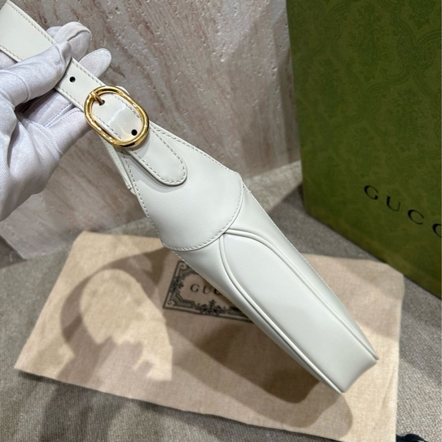 Gucci jackie1961小號全皮白色🤍-4