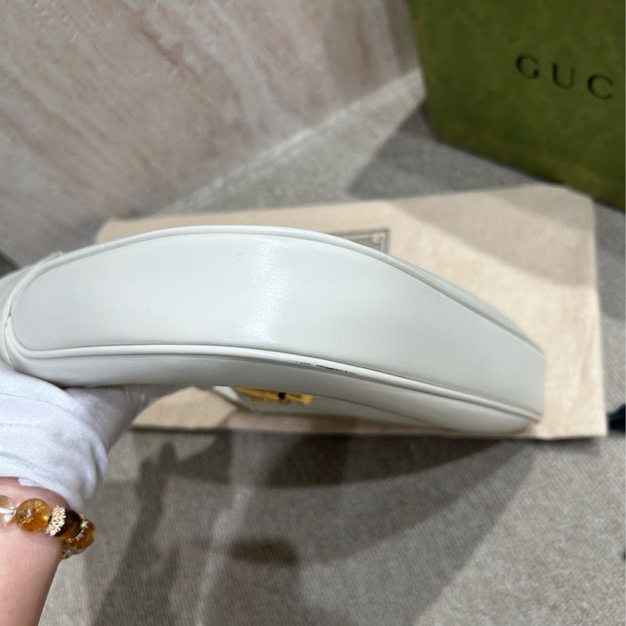 Gucci jackie1961小號全皮白色🤍-10