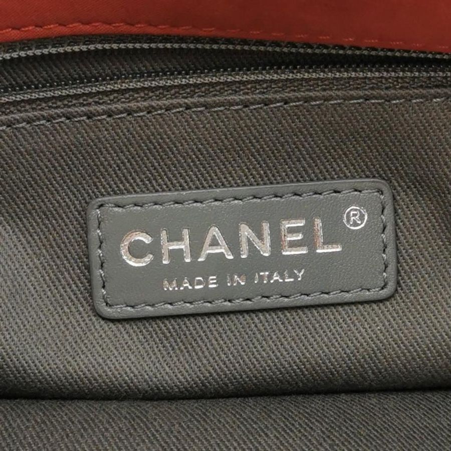 9❤Chanel 橘色磨砂皮菱格雙C翻蓋鏈條單肩包-6