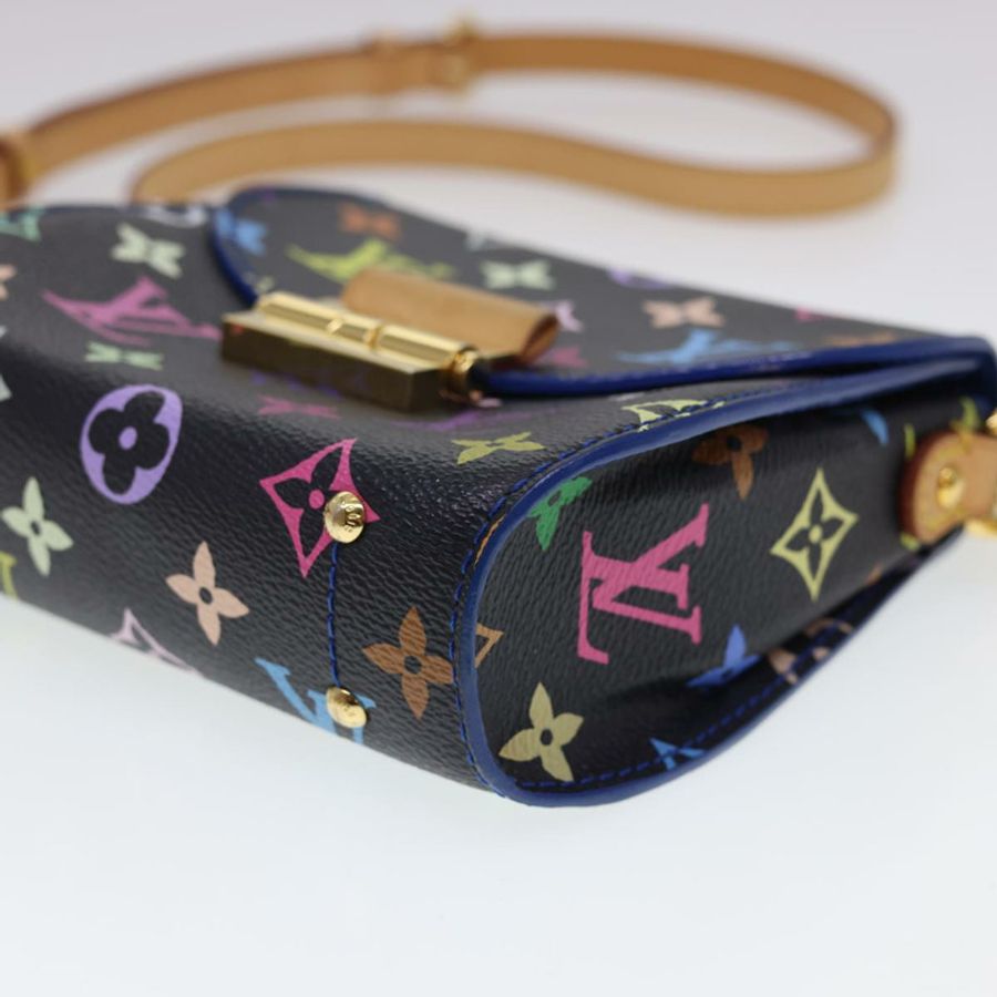 【日本直送】路易威登 (LOUIS VUITTON) 多色心碎者單肩背包 黑色 M40659 LV 正品 40032SM-7
