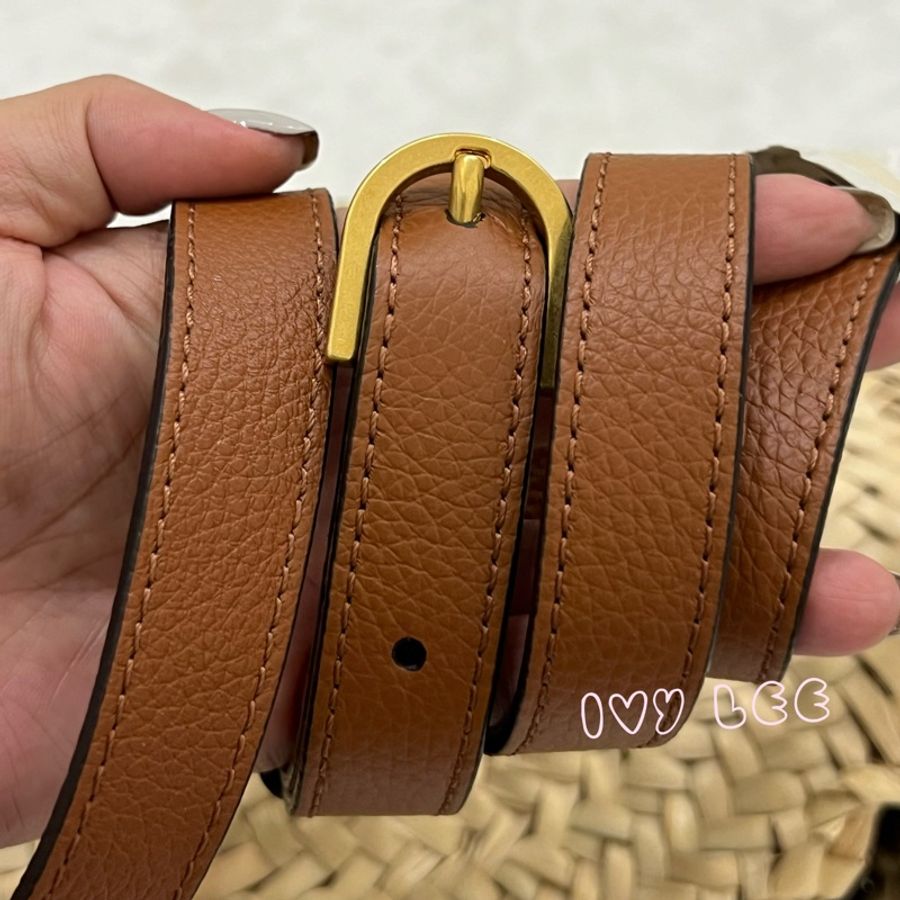 Chloe’ 蔻依 Marcie 酒椰葉編織拼接牛皮鈴鼓包焦糖色 斜背包 肩背包 正品 二手精品-14
