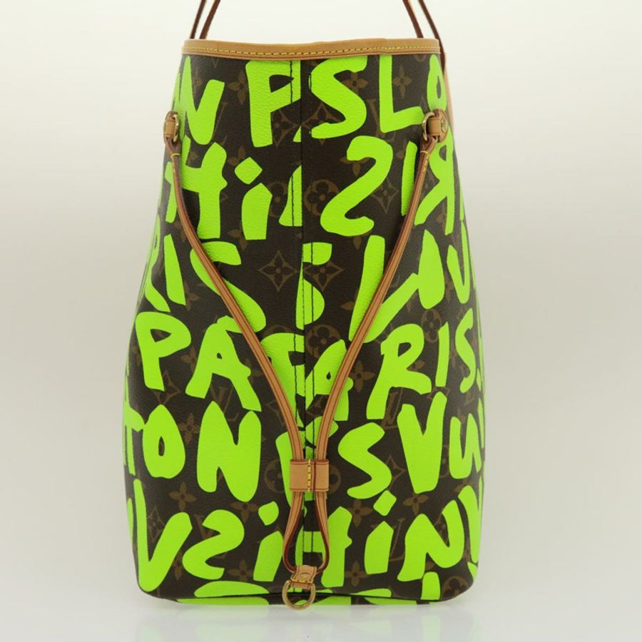 【日本直送】路易威登 Monogram Graffiti Neverfull GM 手提包 綠色 M93703 LV 正品 29943SM-2