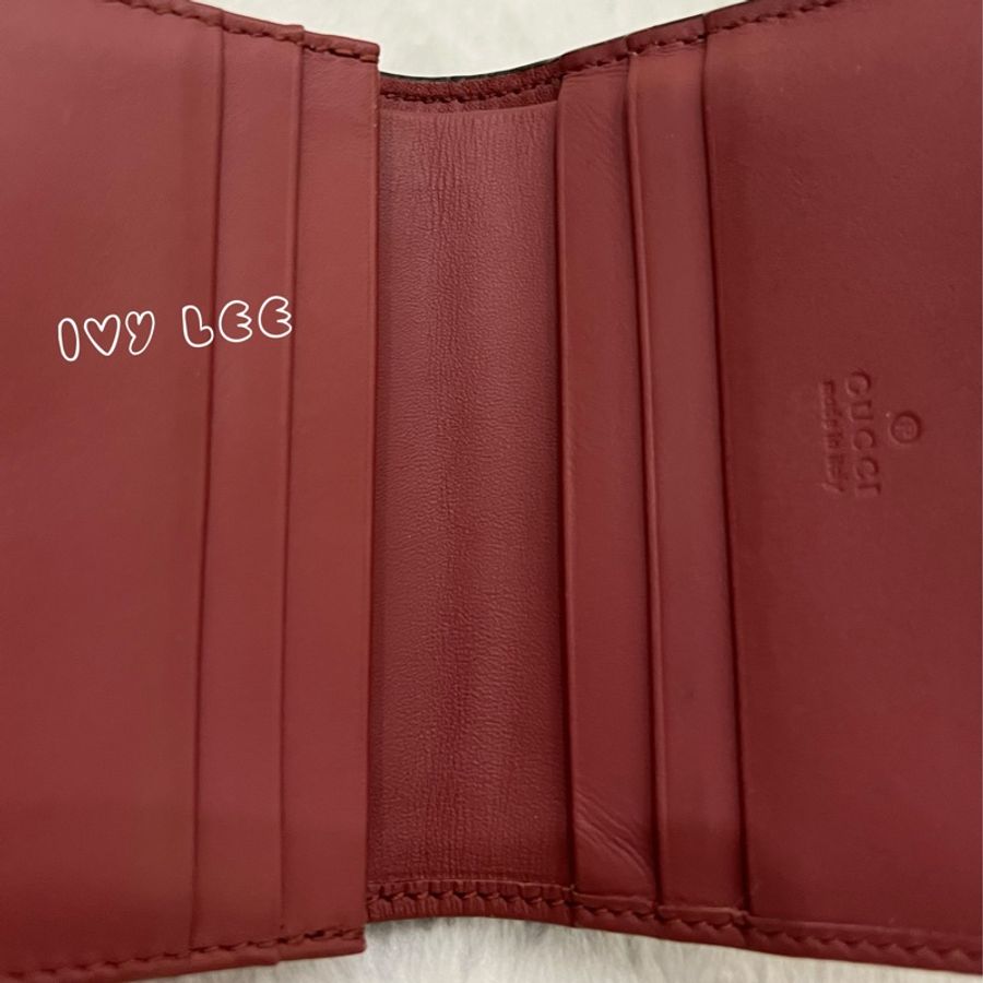 GUCCI GG Blooms 小巧皮夾 皮夾花卉圖案 410088 短夾 正品 二手精品-16