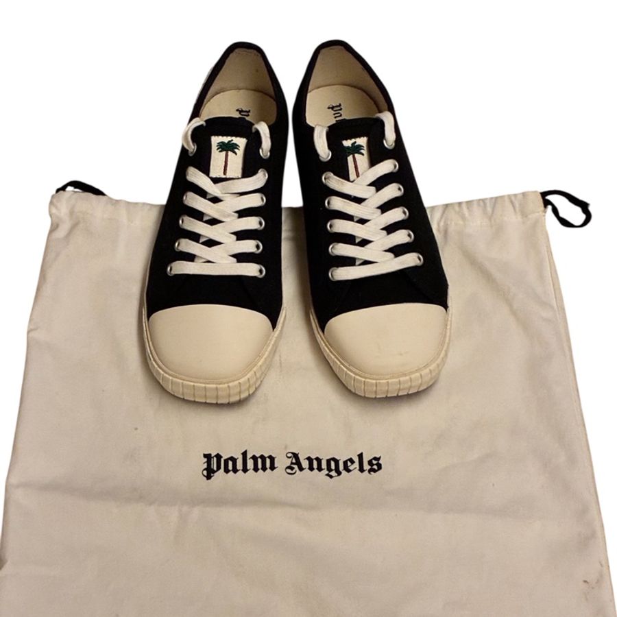 【義大利精品】PALM ANGELS與VANS聯名款棕梠樹徽🌴帆布鞋 女款/IT38-24.5cm✨加州街頭潮人最愛-13