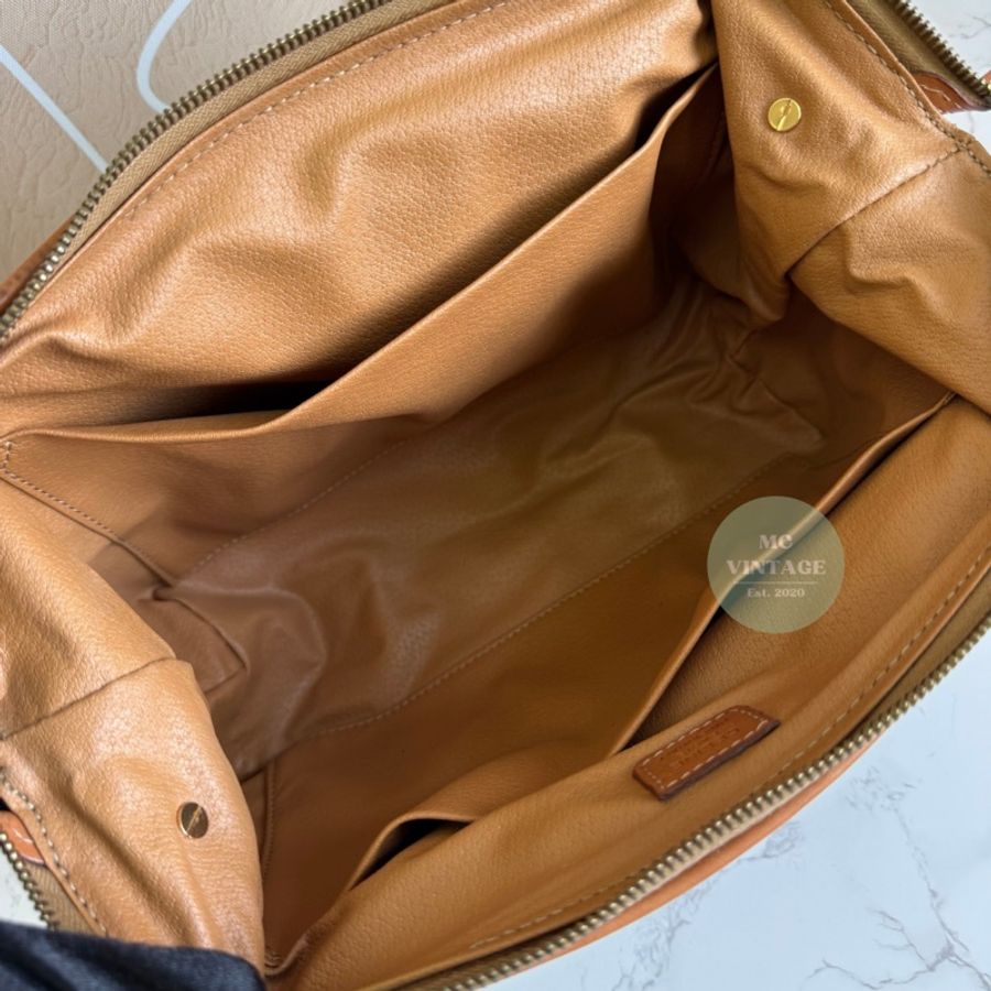 CELINE Vintage Macadam Pouch 中古 老花 大號 雲朵包 化妝包-22