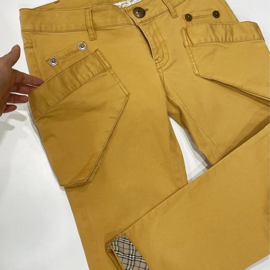BURBERRY 藍標 二側口袋反褶格紋-3