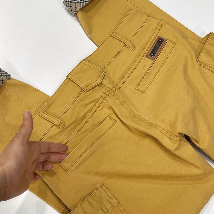 BURBERRY 藍標 二側口袋反褶格紋-5